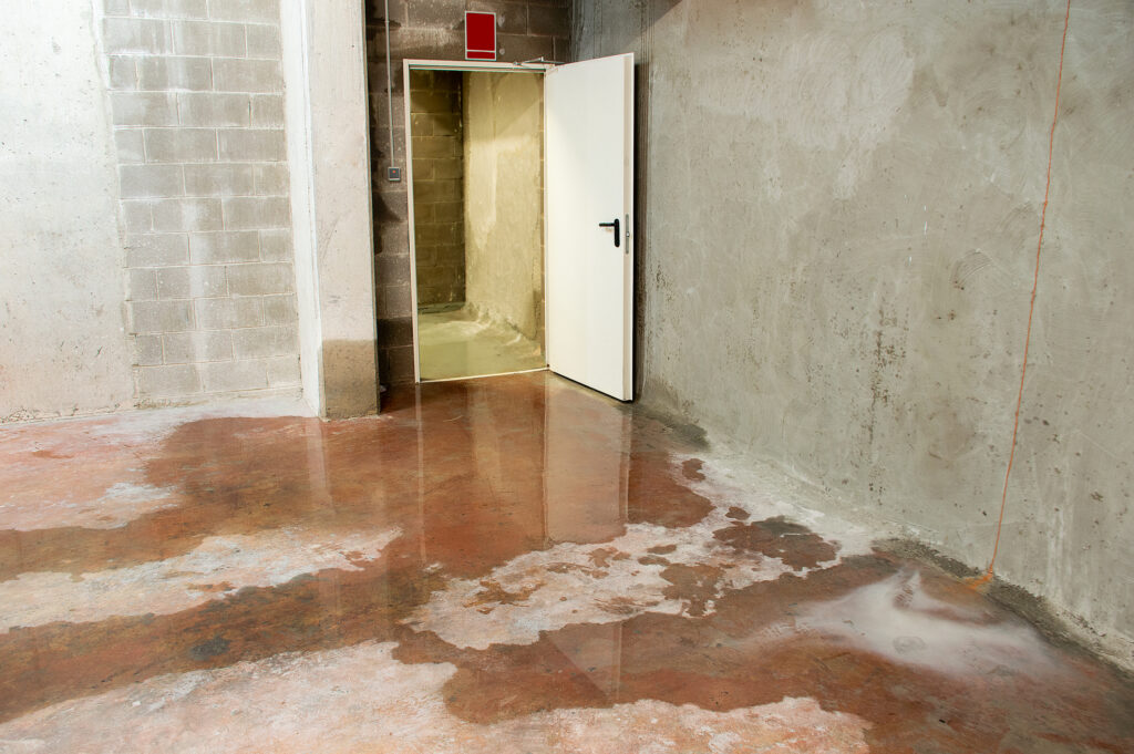 water damage restoration in basement
